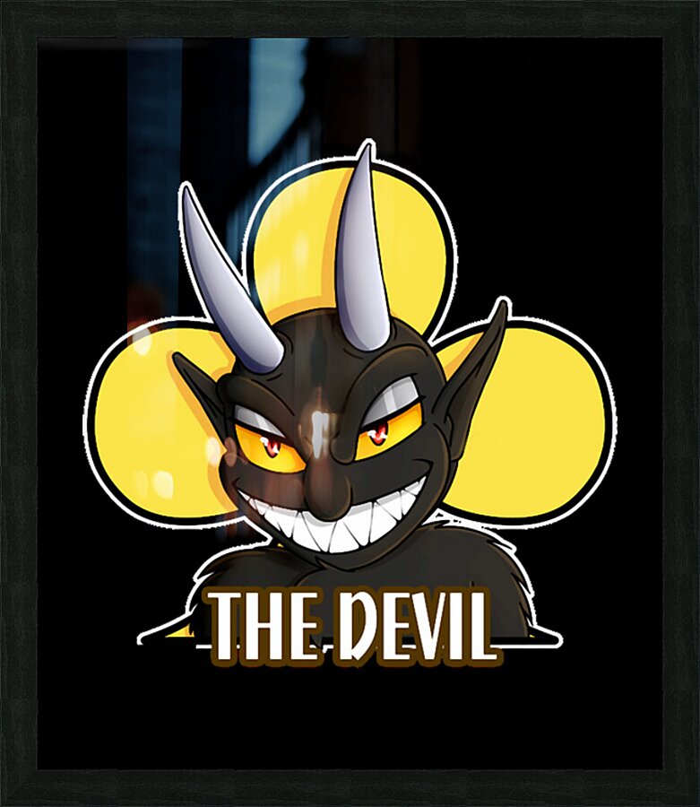 Cuphead 14 Picture Frame print