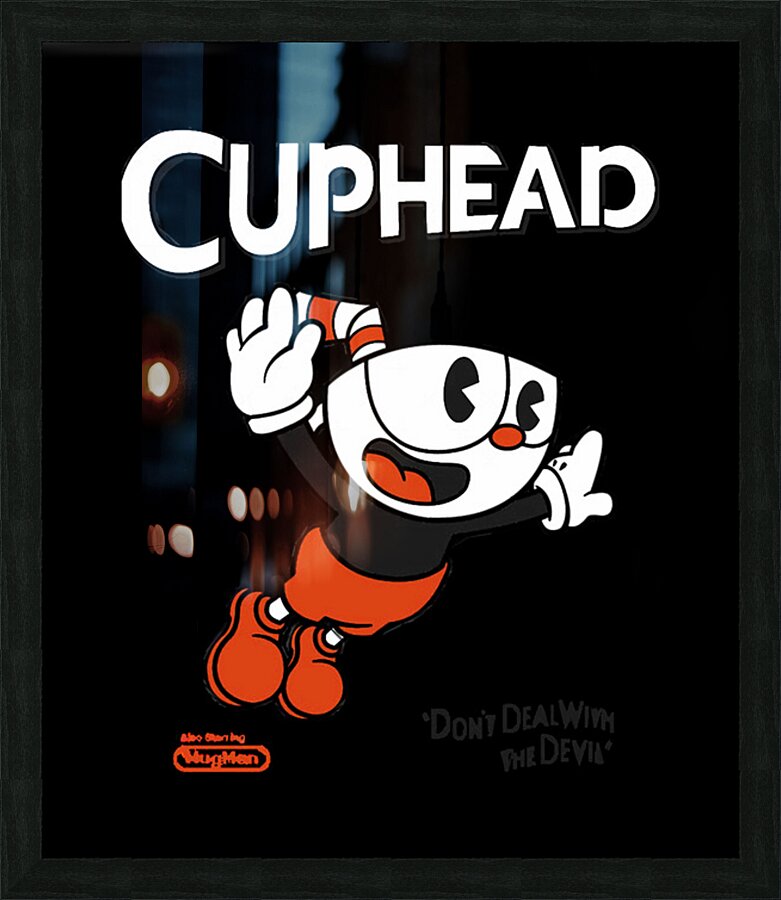 Cuphead 16 Picture Frame print
