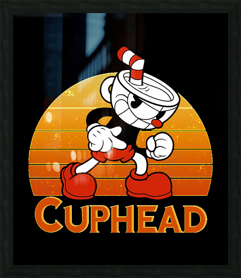 Cuphead 18 Picture Frame print