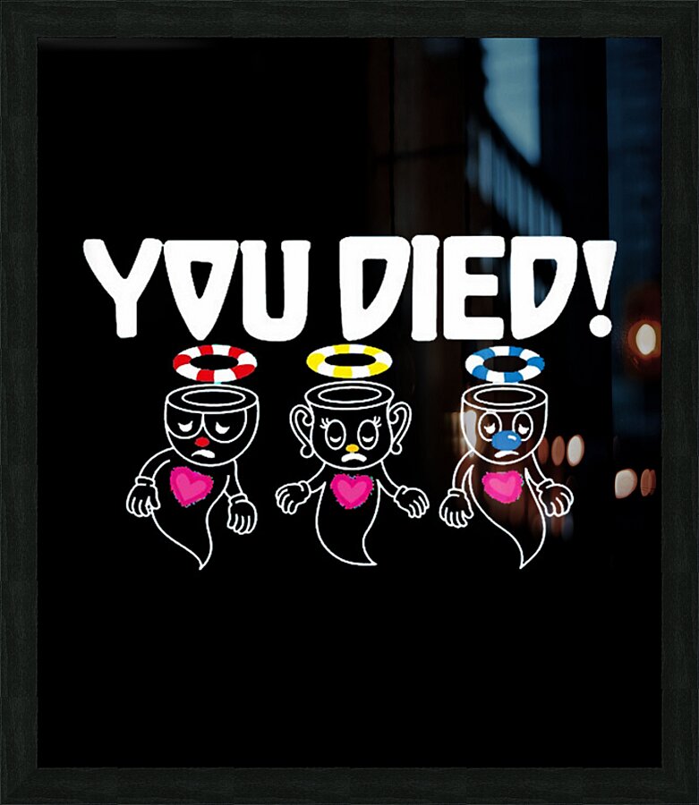 Cuphead 30 Picture Frame print