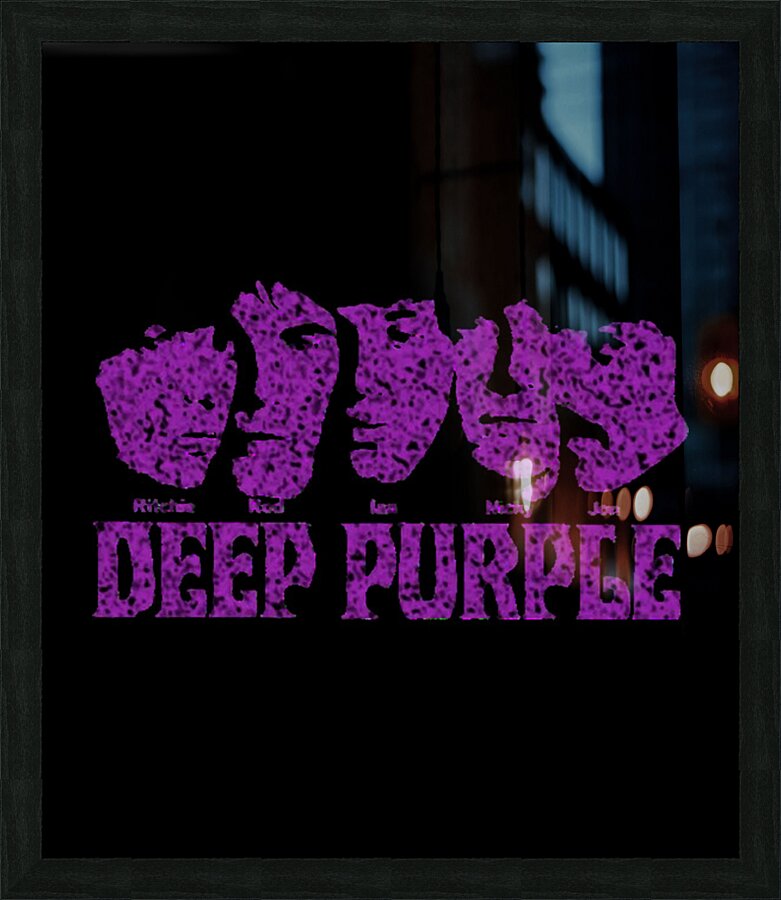 Deep Purple 3 Picture Frame print