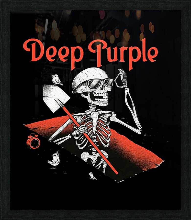 Deep Purple 8 Picture Frame print