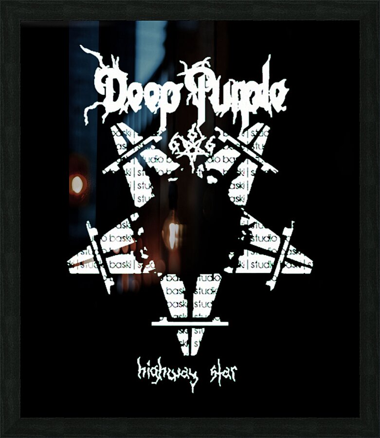 Deep Purple 16 Picture Frame print