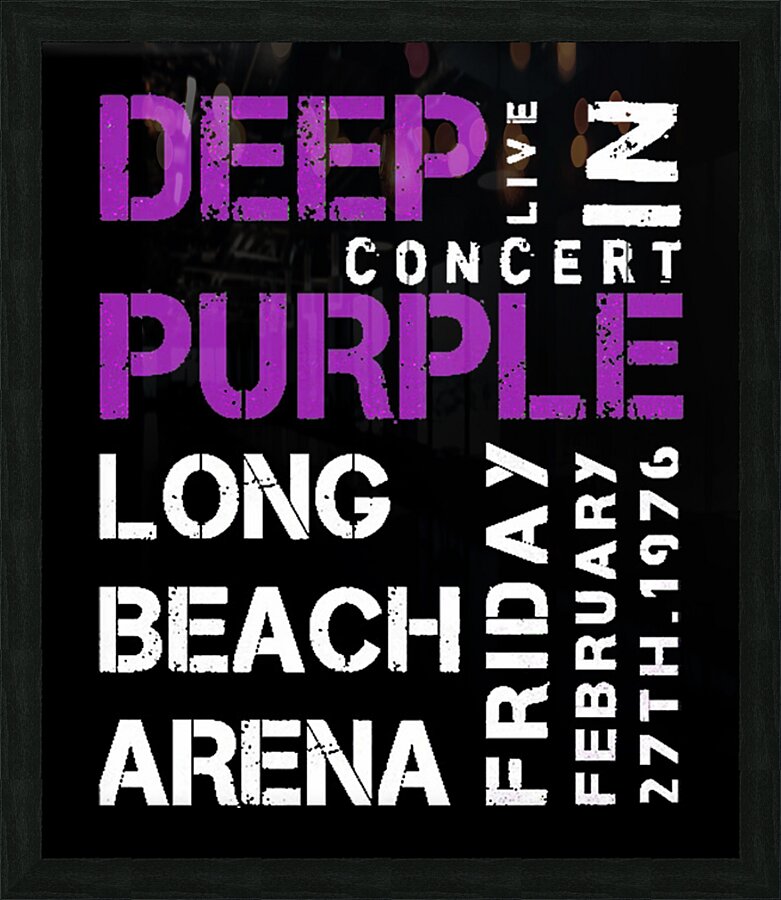 Deep Purple 17 Picture Frame print