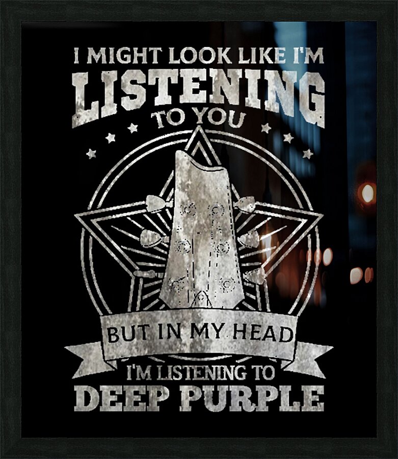 Deep Purple 32 Picture Frame print