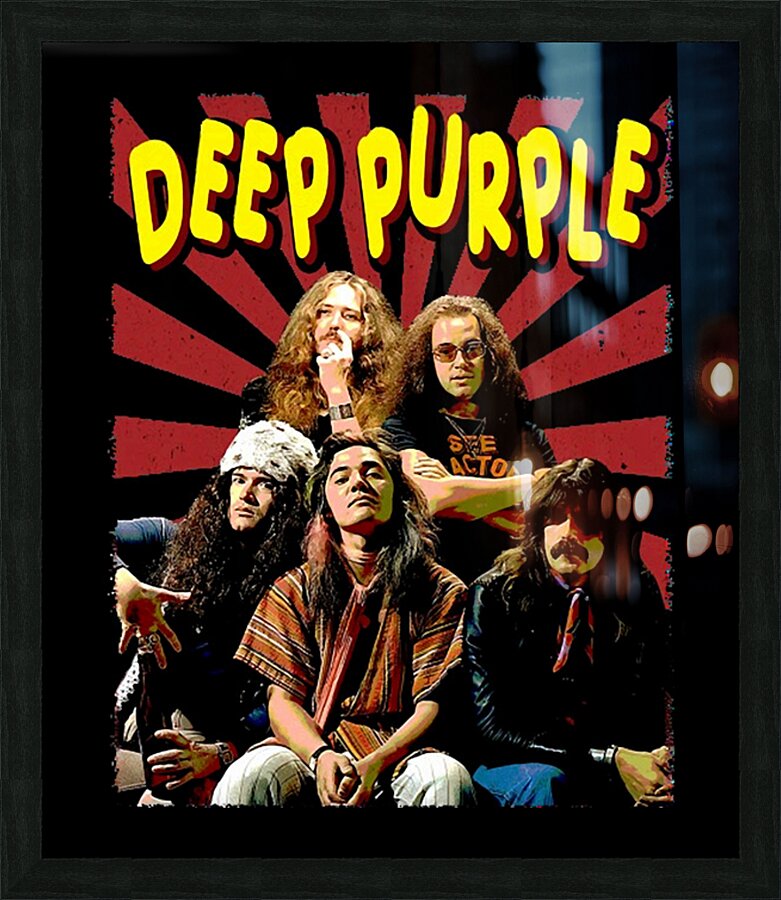 Deep Purple 3 Picture Frame print