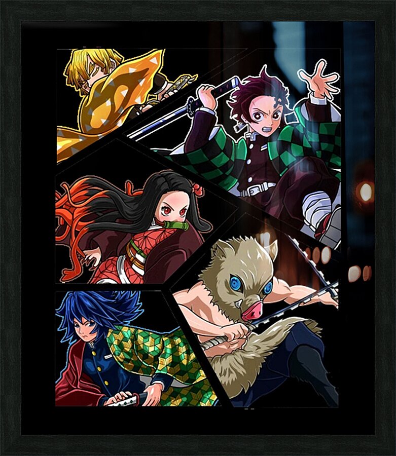 Demon Slayer 15 Picture Frame print
