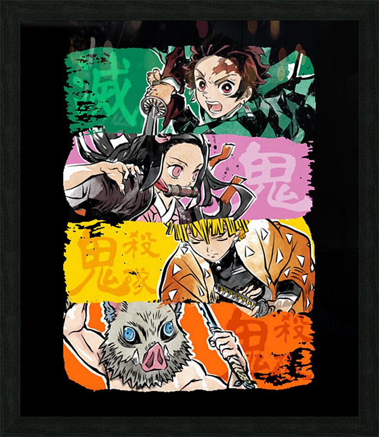 Demon Slayer 52 Picture Frame print