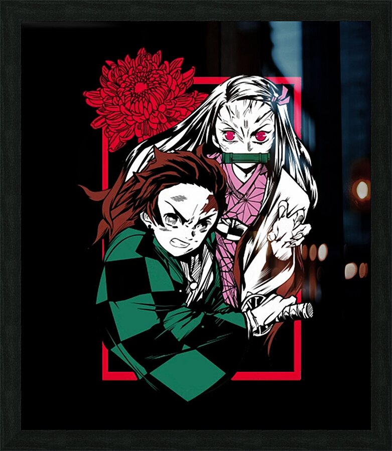 Demon Slayer 49 Picture Frame print