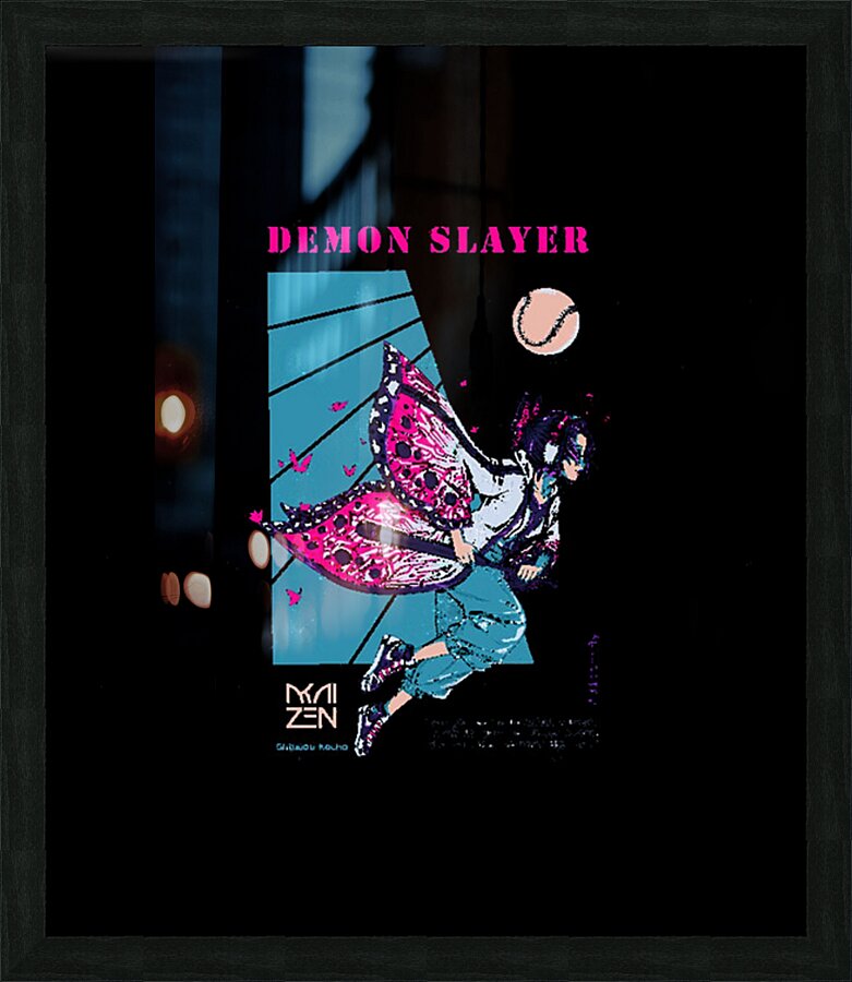 Demon Slayer 32 Picture Frame print