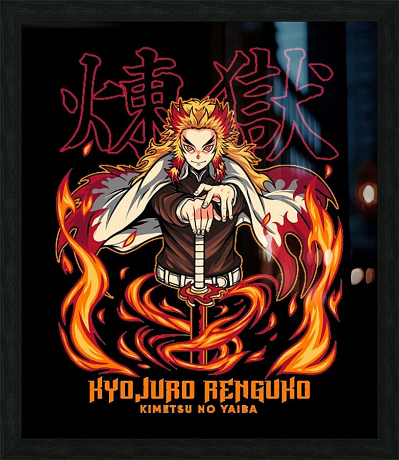 Demon Slayer 33 Picture Frame print