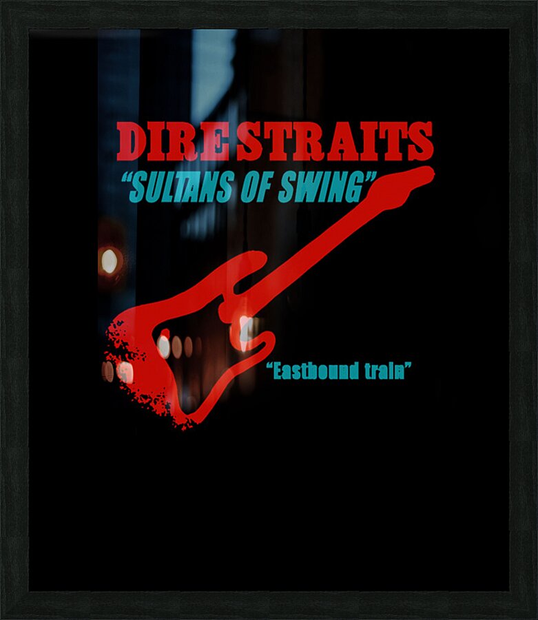 Dire Straits 7 Picture Frame print