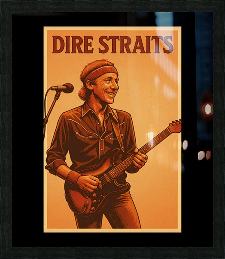 Dire Straits 12 Picture Frame print