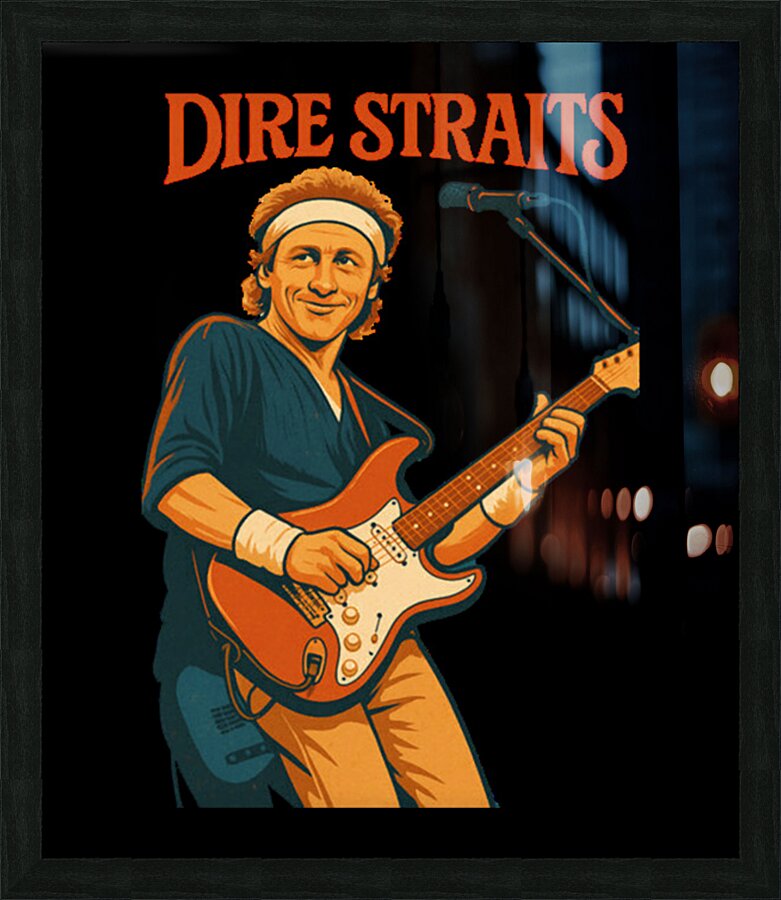 Dire Straits 18 Picture Frame print