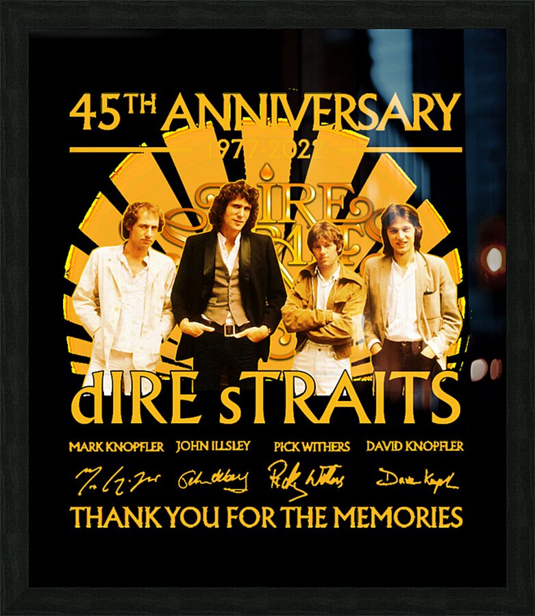 Dire Straits 25 Picture Frame print