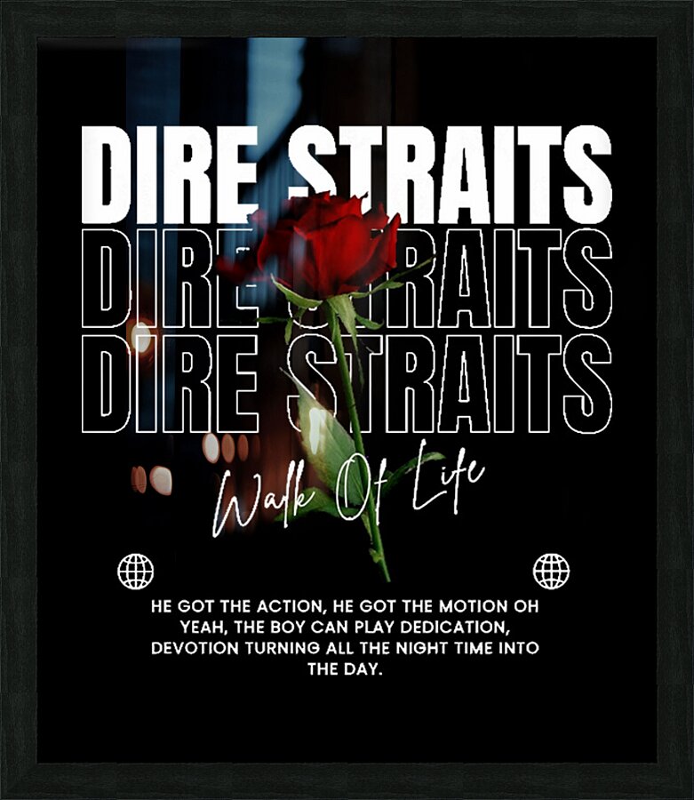 Dire Straits 26 Picture Frame print