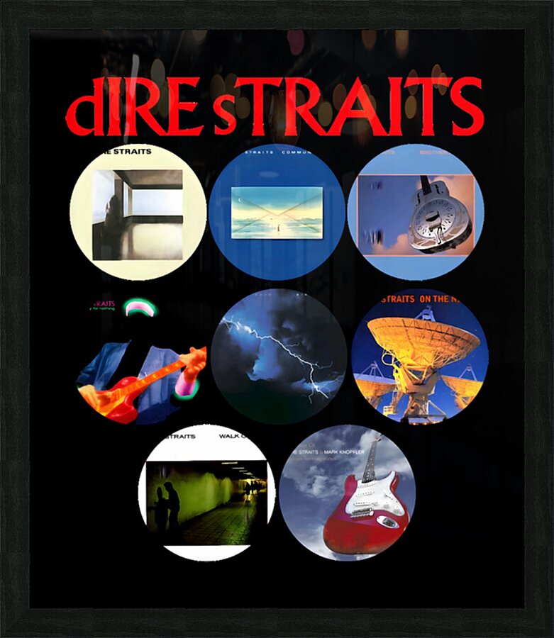Dire Straits 31 Picture Frame print