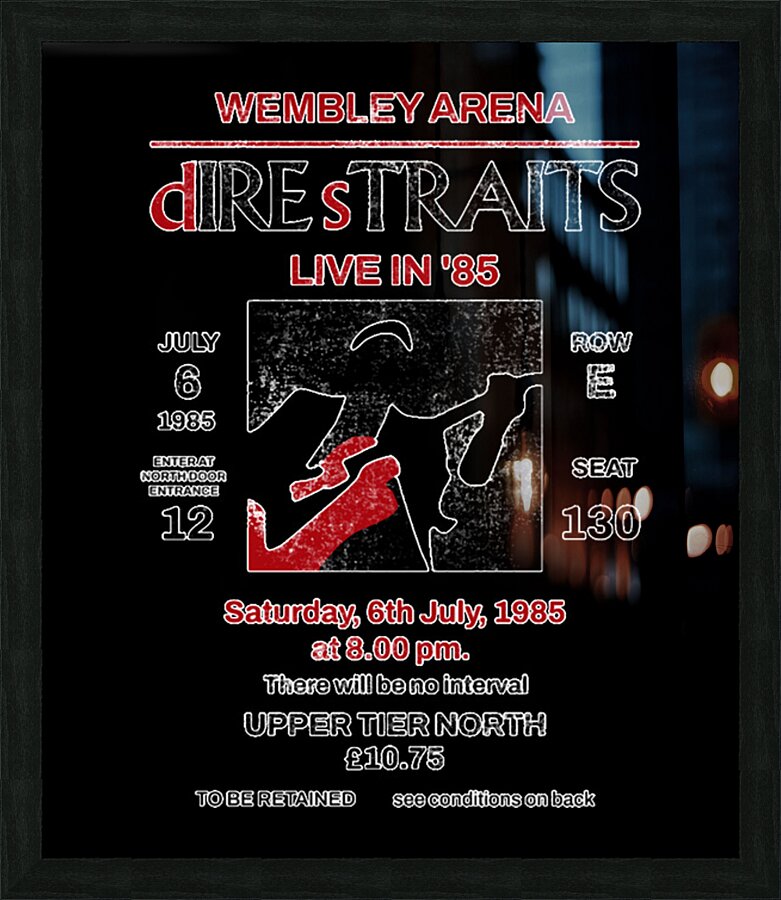 Dire Straits 38 Picture Frame print