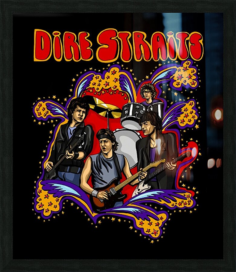Dire Straits 60 Picture Frame print
