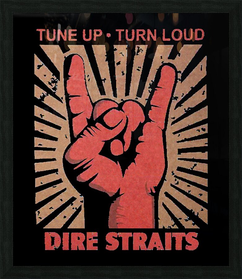 Dire Straits 3 Picture Frame print