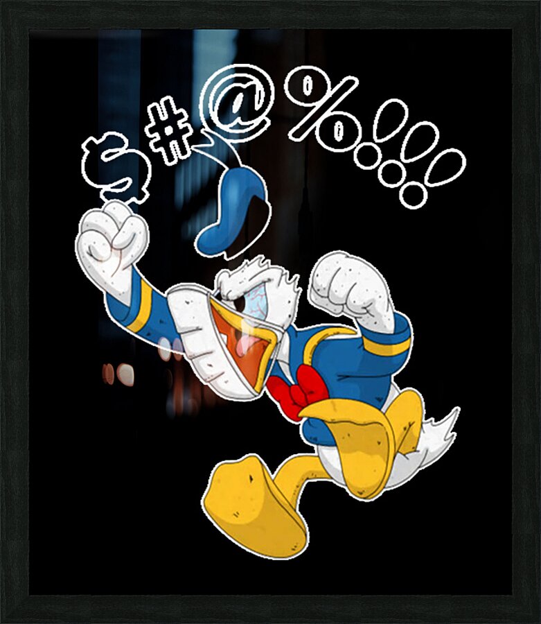Donald Duck 13 Picture Frame print