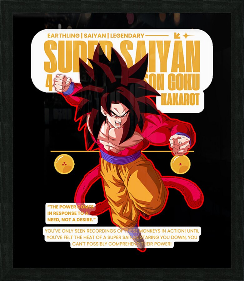 Dragon ball 13 Picture Frame print