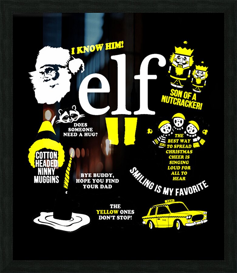 Elf 4 Picture Frame print