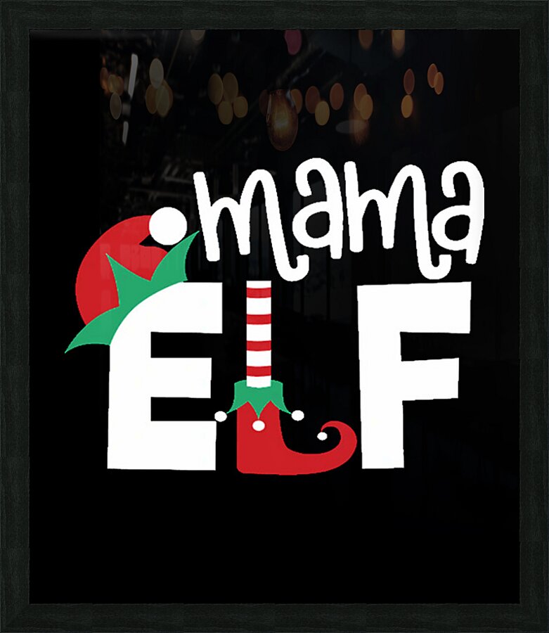 Elf 6 Picture Frame print