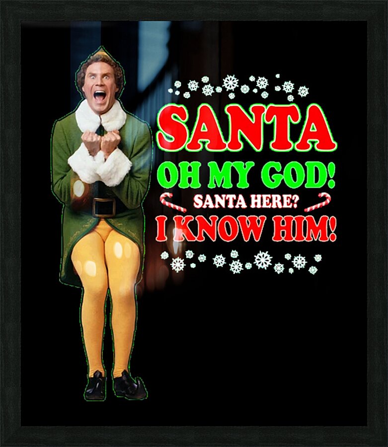 Elf 7 Picture Frame print
