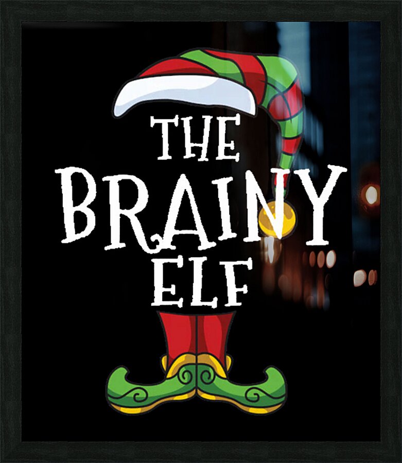 Elf 9 Picture Frame print