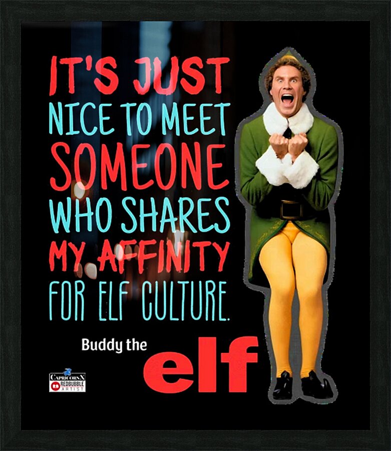 Elf 13 Picture Frame print