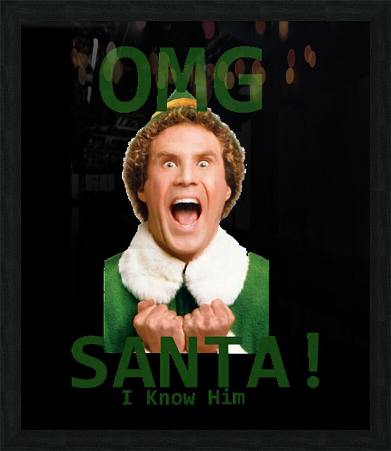 Elf 16 Picture Frame print