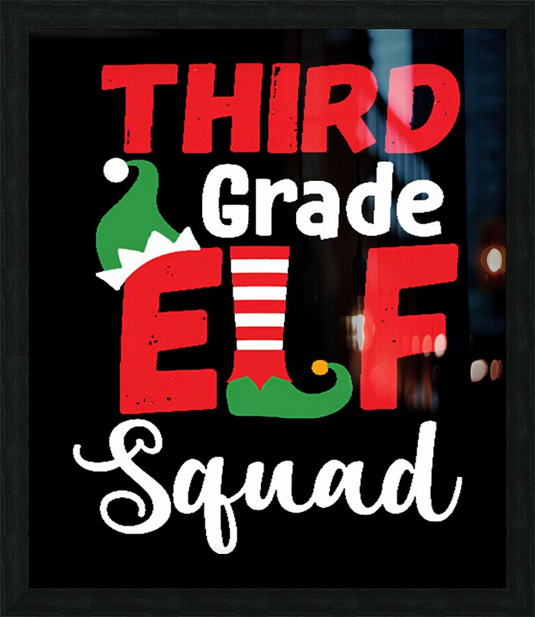 Elf 51 Picture Frame print