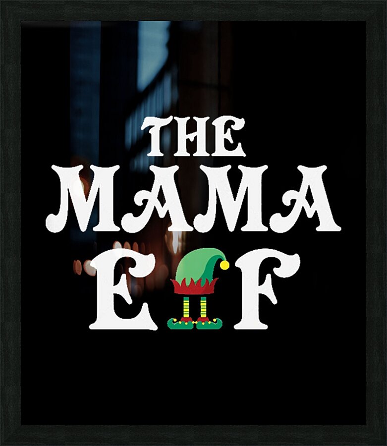 Elf 3 Picture Frame print