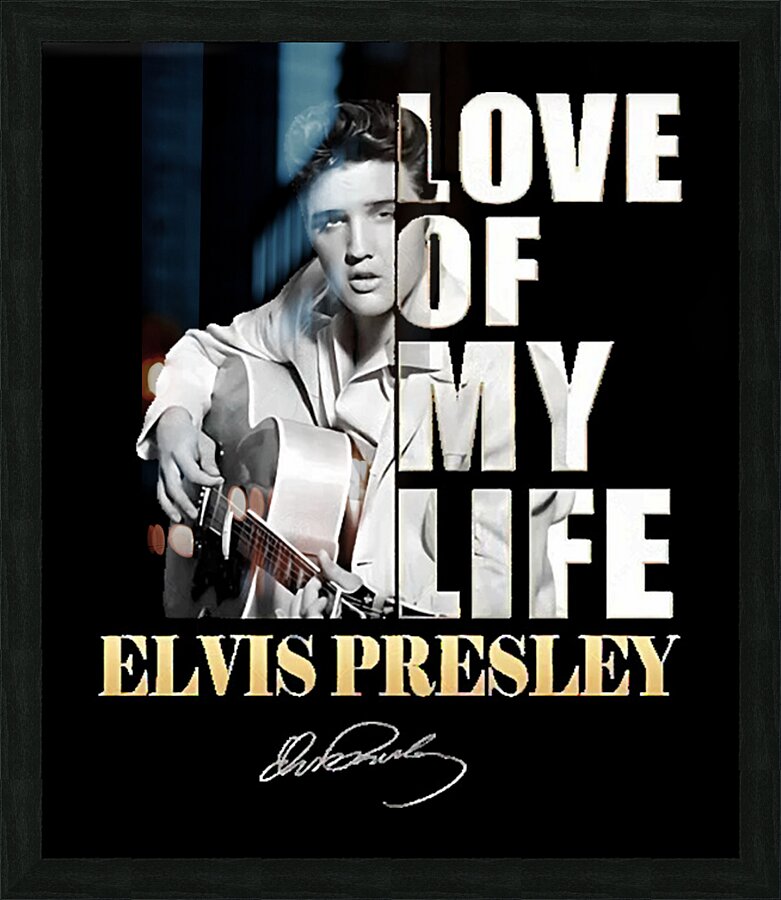 Elvis Presley 12 Picture Frame print