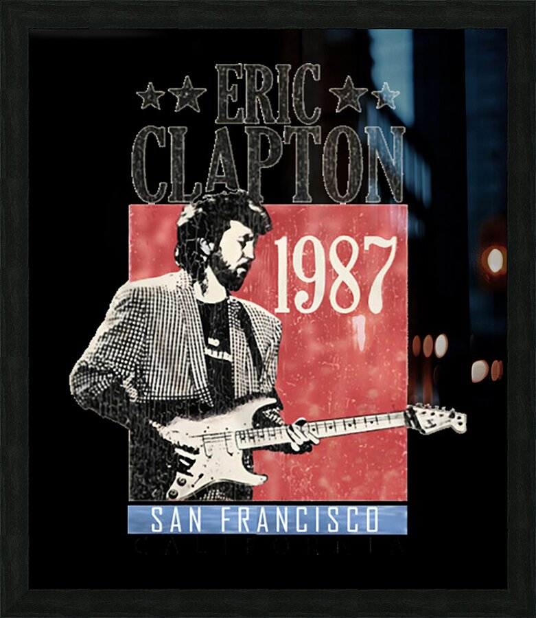 Eric Clapton 2 Picture Frame print
