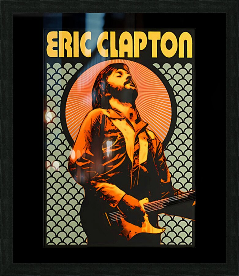 Eric Clapton 8 Picture Frame print