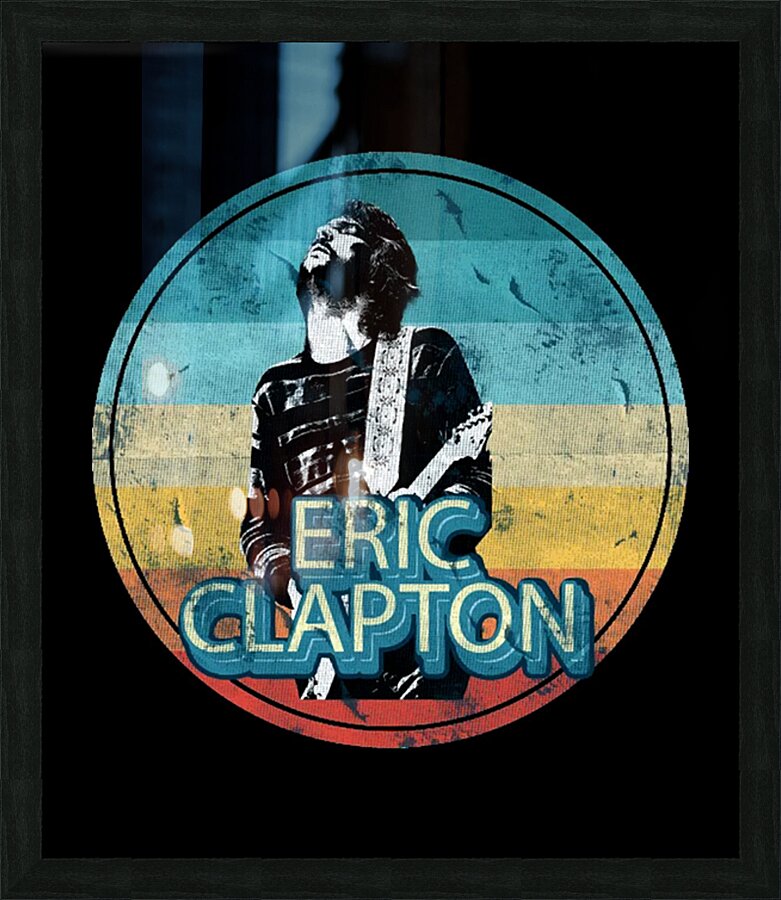 Eric Clapton 10 Picture Frame print