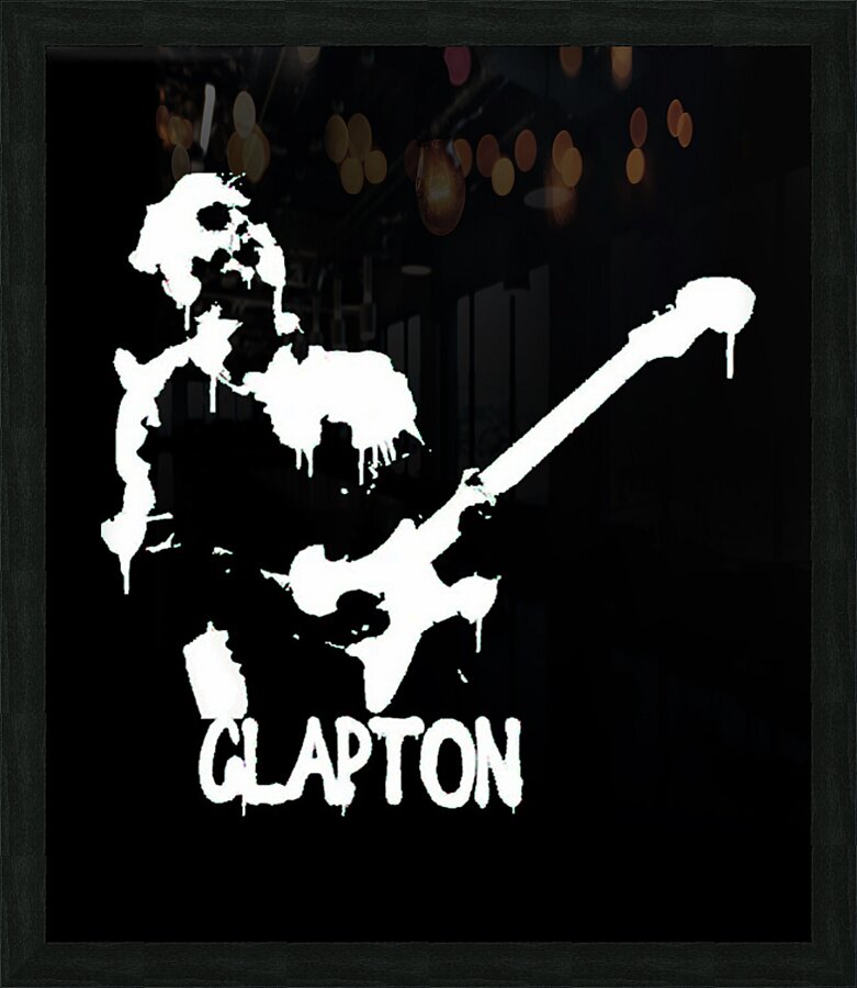 Eric Clapton 11 Picture Frame print