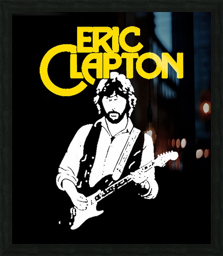 Eric Clapton 12 Picture Frame print