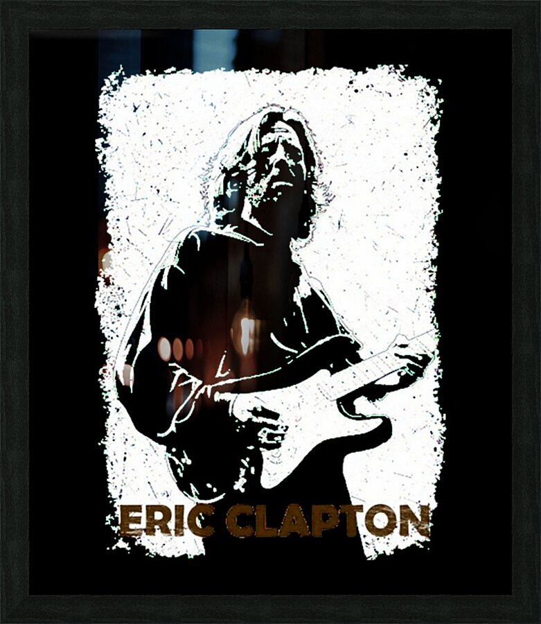 Eric Clapton 15 Picture Frame print