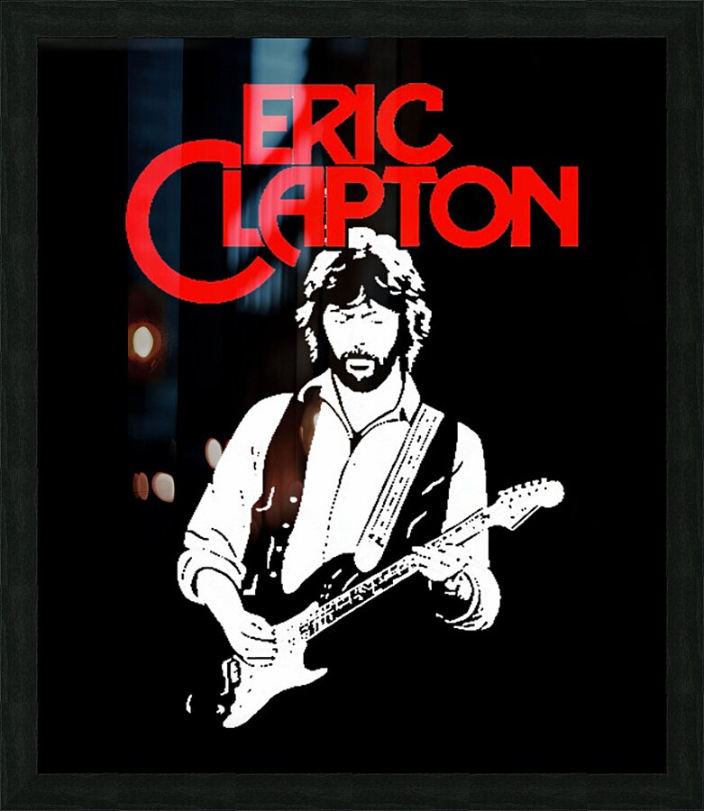 Eric Clapton 18 Picture Frame print