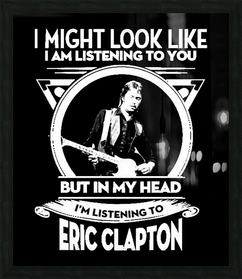 Eric Clapton 21 Picture Frame print