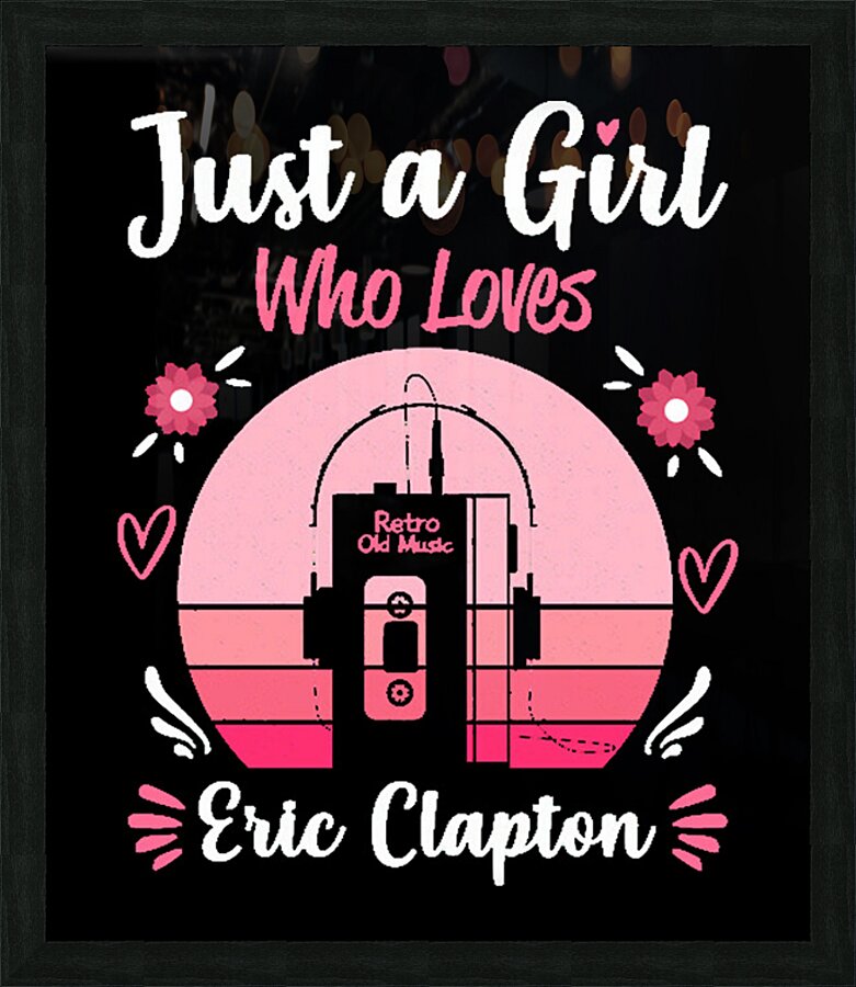 Eric Clapton 34 Picture Frame print