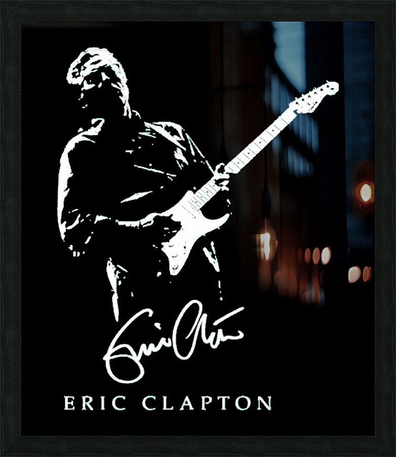 Eric Clapton 36 Picture Frame print
