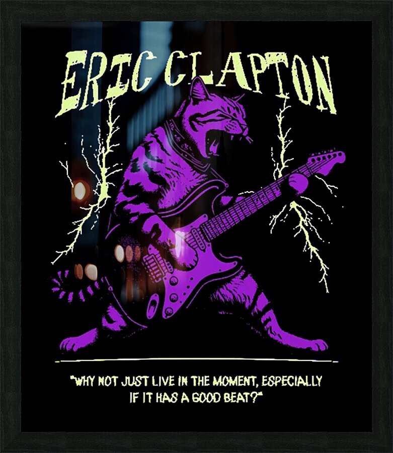 Eric Clapton 48 Picture Frame print