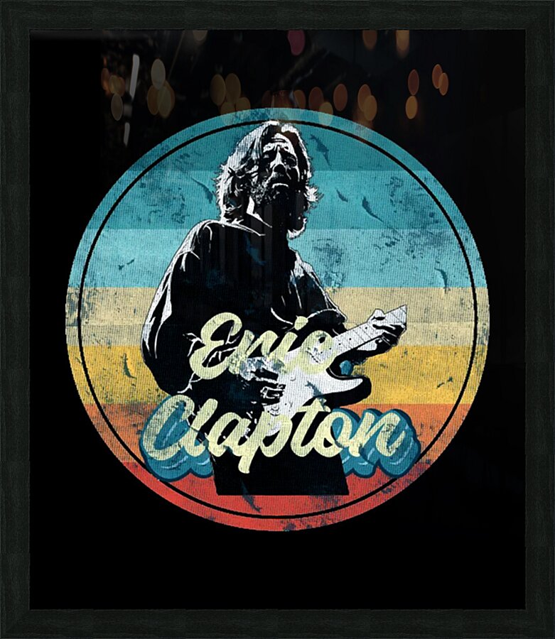 Eric Clapton 50 Picture Frame print