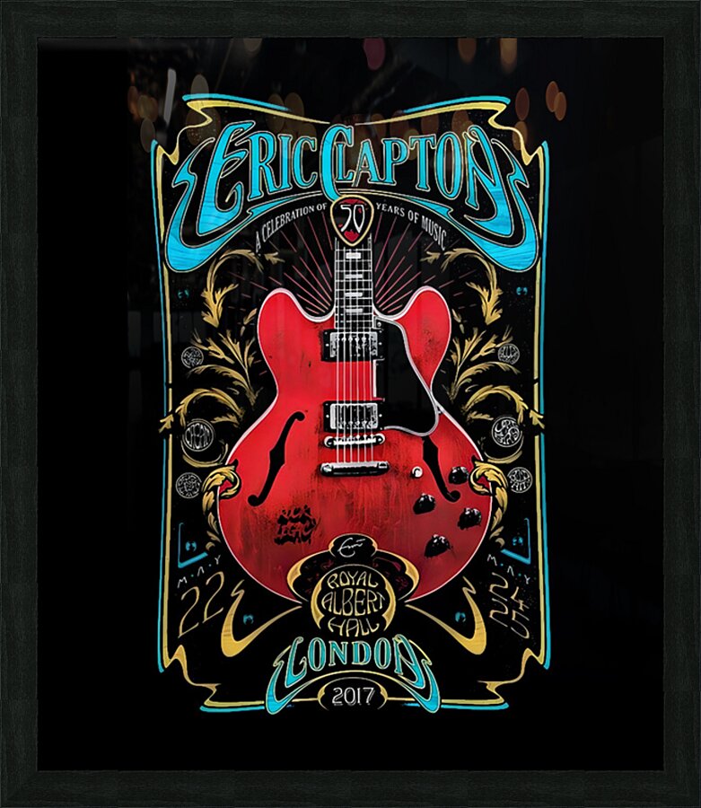 Eric Clapton 51 Picture Frame print