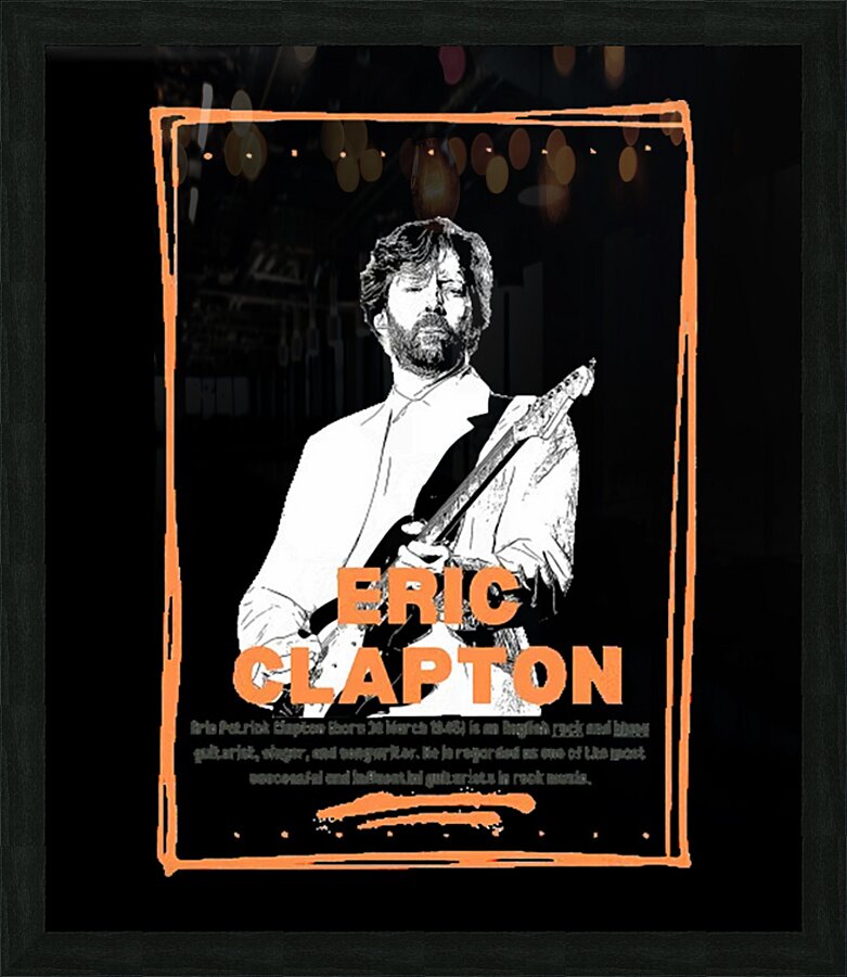 Eric Clapton 60 Picture Frame print