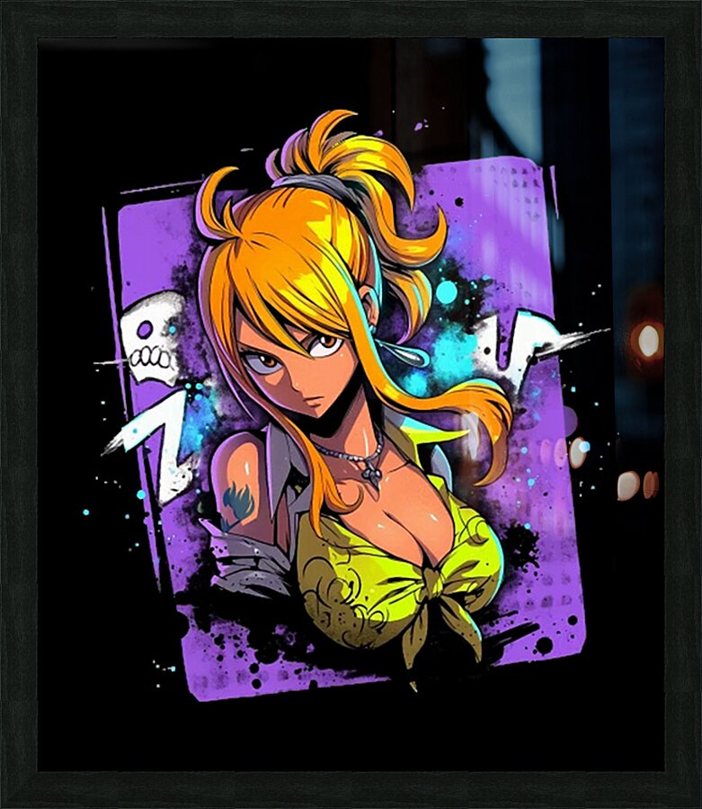 Fairy Tail 5 Picture Frame print